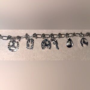 Silver custom Cowboy bracelet